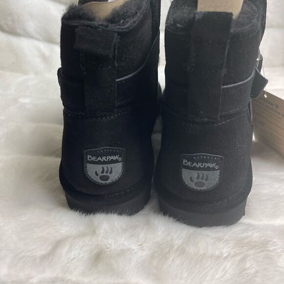 NWBox BEARPAW Emersyn Suede black Ankle Boots with Never wet Technology … - Picture 4 of 9